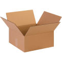13&quot; x 13&quot; x 6&quot; Flat Cardboard Corrugated Boxes - Pkg Qty 25
