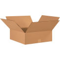 17&quot; x 17&quot; x 6&quot; Flat Cardboard Corrugated Boxes - Pkg Qty 20
