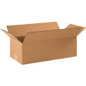 22&quot; x 10&quot; x 6&quot; Flat Cardboard Corrugated Boxes - Pkg Qty 25