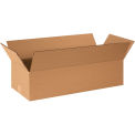 24&quot; x 10&quot; x 6&quot; Flat Cardboard Corrugated Boxes - Pkg Qty 25