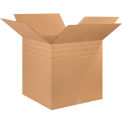 26" x 26" x 26" Multi-Depth Cardboard Corrugated Boxes - Pkg Qty 10