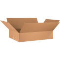 Flat Cardboard Corrugated Boxes, 36&quot; x 24&quot; x 8&quot;, Kraft - Pkg Qty 10