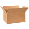30" x 17" x 16" Multi-Depth Cardboard Corrugated Boxes - Pkg Qty 15