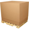 Top Telescoping Outer Box, Half Slotted Container 47-3/4" x 40" x 34", Kraft - Pkg Qty 5