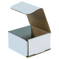 4-3/8&quot; x 4-3/8&quot; x 2-1/2&quot; Corrugated Mailers, ECT-32, White - Pkg Qty 50