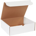 11-3/4&quot;x10&quot;-3/4&quot;x4&quot; Corrugated Literature Mailer, White - Pkg Qty 50