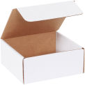 7-1/2&quot; x 7&quot; x 3-1/4&quot; Corrugated Literature Mailers, ECT-32, White - Pkg Qty 50