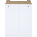 17&quot;Wx21&quot;L Stayflat Mailer, White, 100 Pack