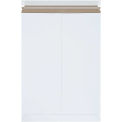 13&quot;Wx18&quot;L Self-Seal Stayflat Mailer, White, 100 Pack