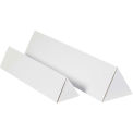2&quot;x36-1/4&quot; Triangle Corrugated Mailing Tube, 200lb. ECT-32-B Test, White - Pkg Qty 50
