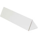 2&quot;x18-1/4&quot; Triangle Corrugated Mailing Tube, 200lb. ECT-32-B Test, White - Pkg Qty 50