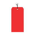 #8 Strung Tag Pack 6-1/4" x 3-1/8", 1000 Pack, Red
