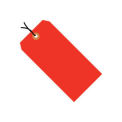 #2 Strung Tag Pack 3-1/4&quot; x 1-5/8&quot;, 1000 Pack, Red Fluorescent