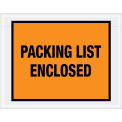 7&quot;x5-1/2&quot; Orange Packing List Enclosed, Full Face, 1000 Pack