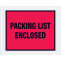7&quot;x5-1/2&quot; Red Packing List Enclosed, Full Face, 1000 Pack