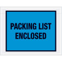 7&quot; x 5-1/2&quot; Blue Packing List Enclosed Full Face 1000 Pack