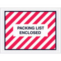 4-1/2&quot;x6&quot; Red Striped Packing List Enclosed, Full Face, 1000 Pack