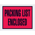 4-1/2&quot;x6&quot; Red Packing List Enclosed, Full Face & Open End, 1000 Pack