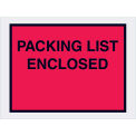 4-1/2&quot;x6&quot; Red Packing List Enclosed, Full Face, 1000 Pack