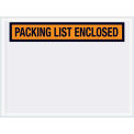 4-1/2&quot;x6&quot; Orange Packing List Enclosed, Panel Face, Scripted Writing, 1000 Pack