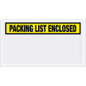5-1/2&quot;x10&quot; Yellow Packing List Enclosed, Panel Face, 1000 Pack