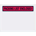 4-1/2&quot;x6&quot; Red Packing List Enclosed, Panel Face, 1000 Pack
