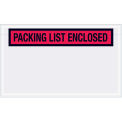 4-1/2&quot;x7-1/2&quot; Red Packing List Enclosed, Panel Face, 1000 Pack
