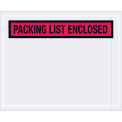 4-1/2&quot;x5-1/2&quot; Red Packing List Enclosed, Panel Face, 1000 Pack