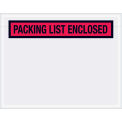 7&quot;x5-1/2&quot; Red Packing List Enclosed, Panel Face, 1000 Pack