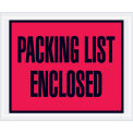 4-1/2&quot;x5-1/2&quot; Red Packing List Enclosed, Full Face, 1000 Pack