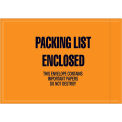 4-1/2&quot;x6&quot; Orange Packing List Enclosed, Full Face Mil-Spec, 1000 Pack