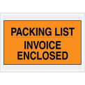 7&quot;x10&quot; Orange Packing List/ Enclosed Invoice, Full Face, 1000 Pack