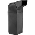 Commercial Zone 50 Gallon Waste Container with Drive-Through Lid, Black