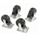 (4) Swivel 4&quot; Replacement Casters for Hardwood Dolly