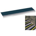 Grit Surface Aluminum Stair Tread  Glued Down 7-1/2&quot;D 30&quot;W, Graygreen