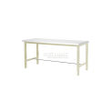 72"W x 24"D Adjustable Height Workbench, 1-5/8" Thick Plastic Laminate Square Edge, Tan
