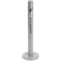 Rubbermaid® Smokers Pole, Silver Metallic 4"Dia. x 42-1/2"H