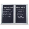 United Visual Products Two-Door Outdoor Letter Board - 42&quot;W x 32&quot;H