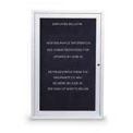 United Visual Products One-Door Indoor Letter Board - 18&quot;W x 24&quot;H