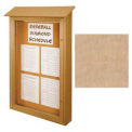 United Visual Products Single-Door Outdoor Message Center - 26&quot;W x 42&quot;H - Sand