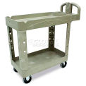 Rubbermaid&#174; Beige HD Tray Shelf Service & Utility Cart 39 x 18