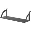36"W Hanging Shelf, Black, For 1-3/4" Partition/Cubicle Panels