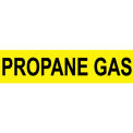 Pipe Marker - Pressure-Sensitive - Propane Gas, Pack Of 25, Yellow, For Pipe Over 1-1/8",7"W