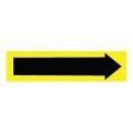 Pipe Marker - Pressure-Sensitive - Direction Arrow Yellow, Pack Of 25, Yellow, For Pipe Over 3&quot;,9&quot;W
