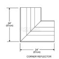 SunStar Corner Reflector, For Straight and U-Shaped Infrared Heaters