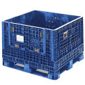 ORBIS BulkPak Folding Bulk Shipping Container, 48 x 45 x 34, 1800 lb Capacity, Blue
