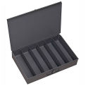 DURHAM Compartment Box - 18x12x3&quot; - (6) Vertical Compartments - With Fixed Dividers - Pkg Qty 4