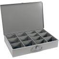 DURHAM Compartment Box - 18x12x3&quot; - (13) Compartments - With Adjustable Dividers - Pkg Qty 4