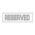 NMC PMS47 Parking Lot Stencil 58x8 - Reserved