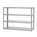 Global Industrial 4 Shelf, Extra Heavy Duty Steel Shelving Unit, 48&quot;W x 18&quot;D x 60&quot;H, Gray